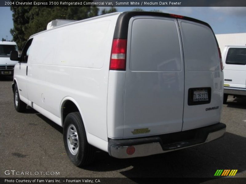 Summit White / Medium Dark Pewter 2004 Chevrolet Express 3500 Refrigerated Commercial Van