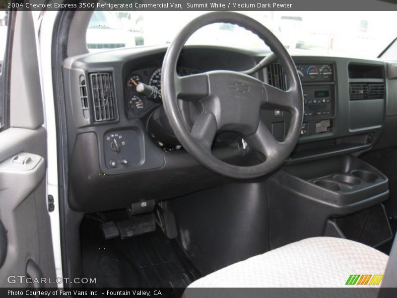 Summit White / Medium Dark Pewter 2004 Chevrolet Express 3500 Refrigerated Commercial Van