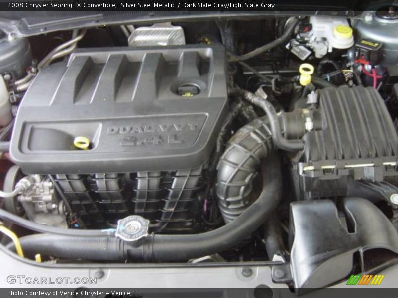 Silver Steel Metallic / Dark Slate Gray/Light Slate Gray 2008 Chrysler Sebring LX Convertible