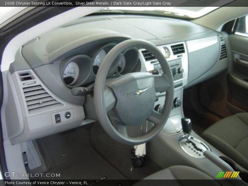 Silver Steel Metallic / Dark Slate Gray/Light Slate Gray 2008 Chrysler Sebring LX Convertible