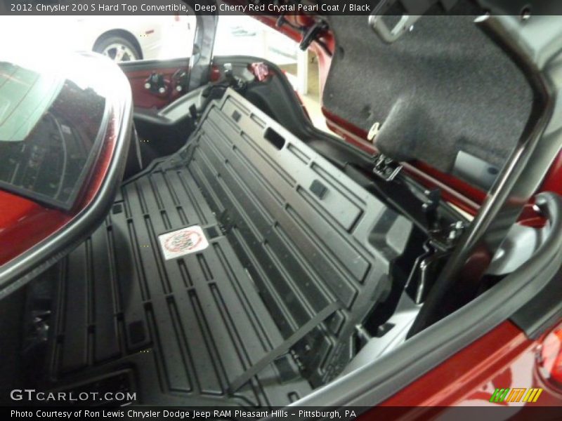 Deep Cherry Red Crystal Pearl Coat / Black 2012 Chrysler 200 S Hard Top Convertible