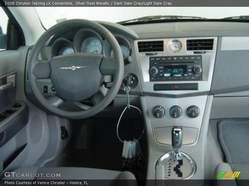 Silver Steel Metallic / Dark Slate Gray/Light Slate Gray 2008 Chrysler Sebring LX Convertible