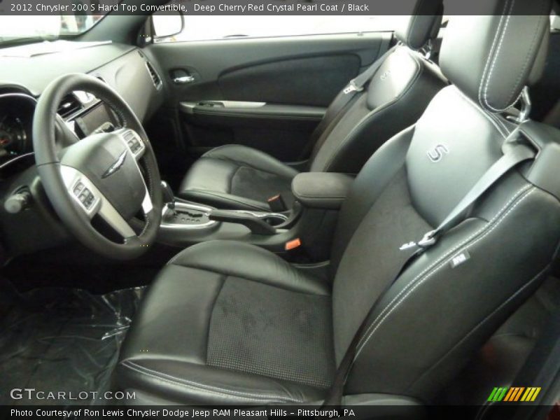 Deep Cherry Red Crystal Pearl Coat / Black 2012 Chrysler 200 S Hard Top Convertible