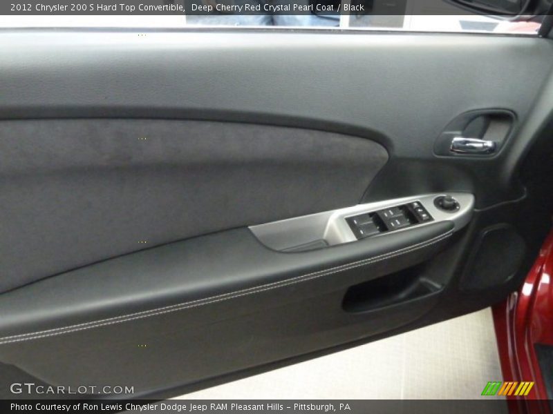 Deep Cherry Red Crystal Pearl Coat / Black 2012 Chrysler 200 S Hard Top Convertible