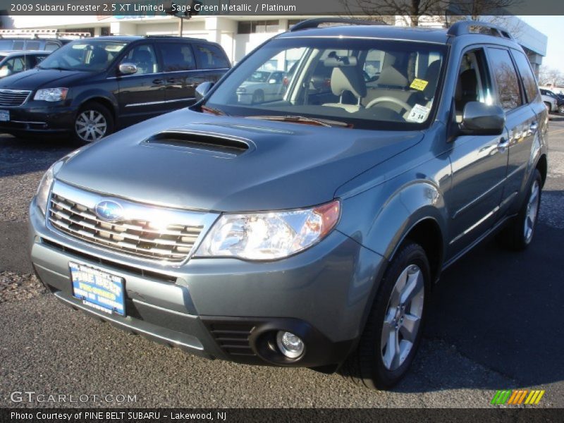 Sage Green Metallic / Platinum 2009 Subaru Forester 2.5 XT Limited
