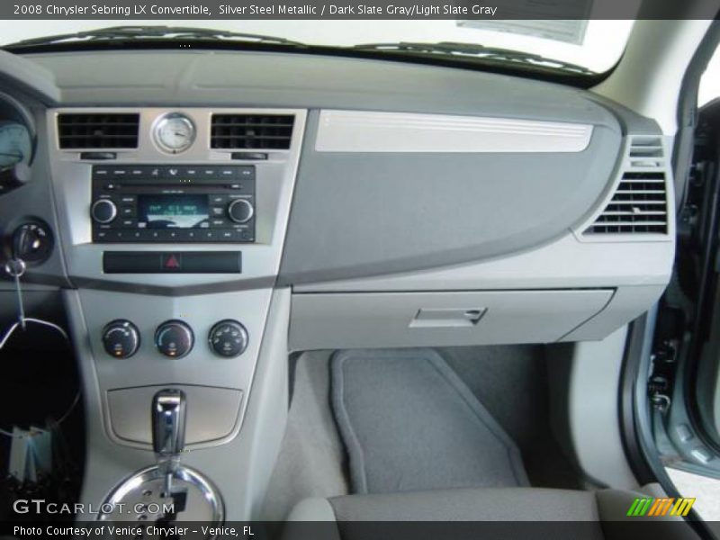 Silver Steel Metallic / Dark Slate Gray/Light Slate Gray 2008 Chrysler Sebring LX Convertible