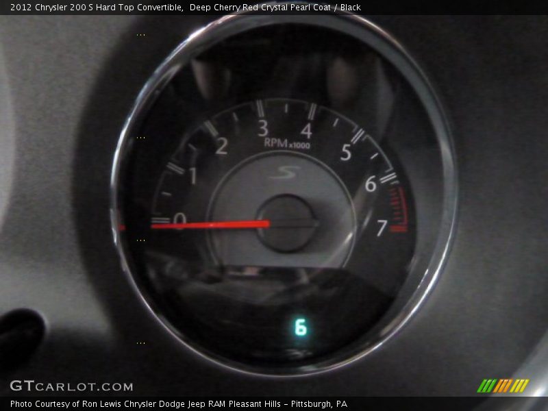 Deep Cherry Red Crystal Pearl Coat / Black 2012 Chrysler 200 S Hard Top Convertible