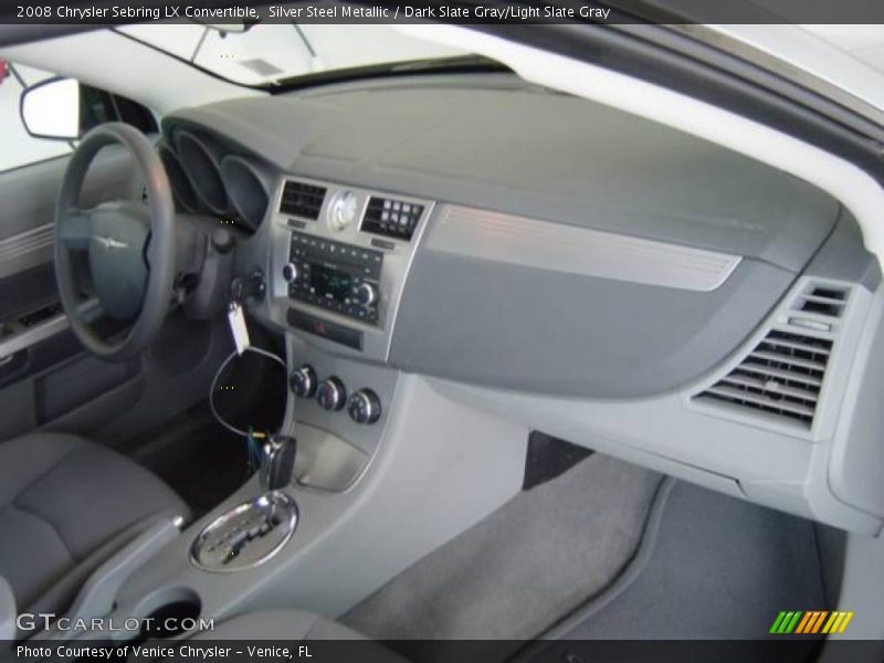Silver Steel Metallic / Dark Slate Gray/Light Slate Gray 2008 Chrysler Sebring LX Convertible