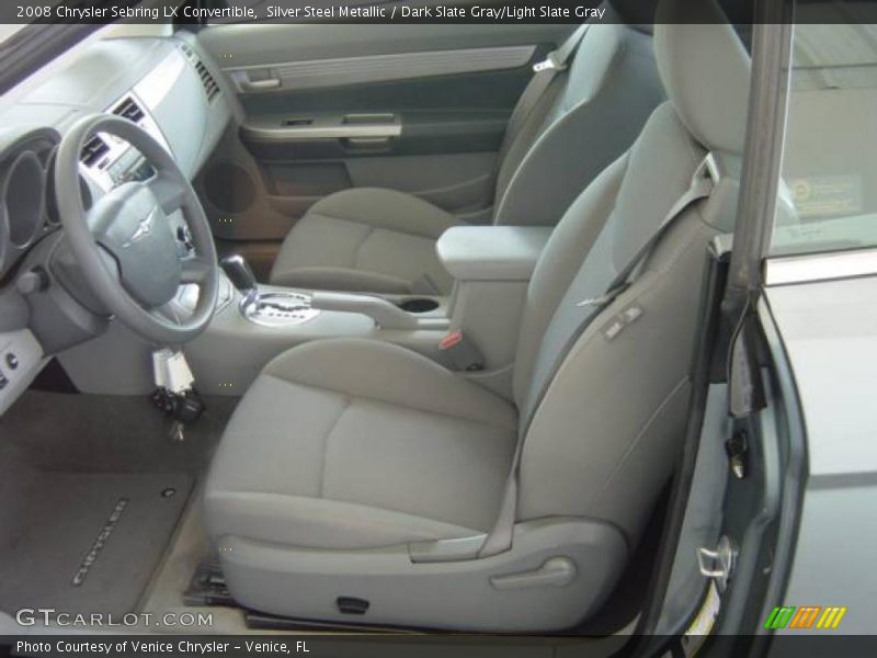 Silver Steel Metallic / Dark Slate Gray/Light Slate Gray 2008 Chrysler Sebring LX Convertible
