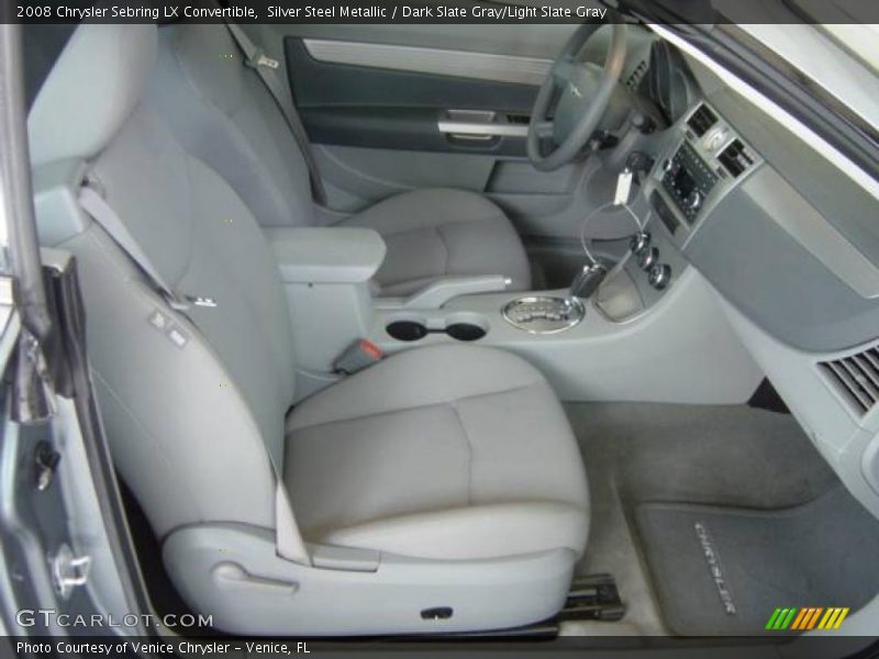 Silver Steel Metallic / Dark Slate Gray/Light Slate Gray 2008 Chrysler Sebring LX Convertible
