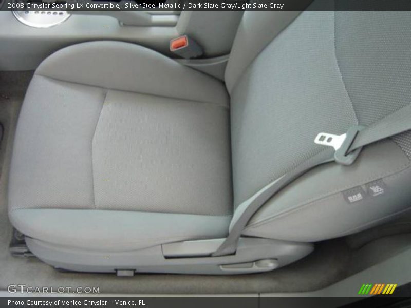 Silver Steel Metallic / Dark Slate Gray/Light Slate Gray 2008 Chrysler Sebring LX Convertible
