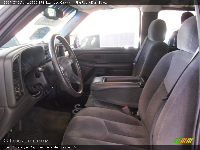 Fire Red / Dark Pewter 2007 GMC Sierra 1500 Z71 Extended Cab 4x4