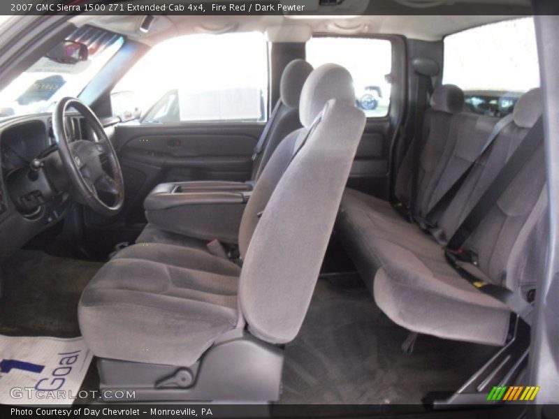  2007 Sierra 1500 Z71 Extended Cab 4x4 Dark Pewter Interior