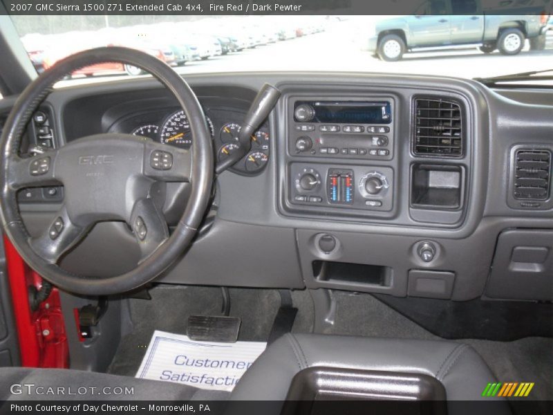 Fire Red / Dark Pewter 2007 GMC Sierra 1500 Z71 Extended Cab 4x4