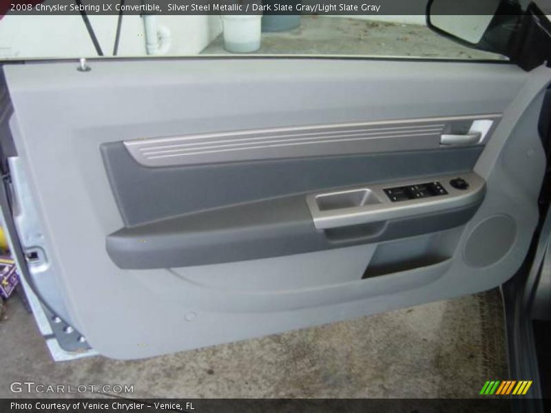 Silver Steel Metallic / Dark Slate Gray/Light Slate Gray 2008 Chrysler Sebring LX Convertible