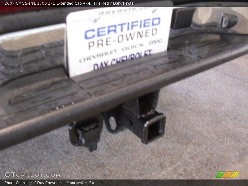 Fire Red / Dark Pewter 2007 GMC Sierra 1500 Z71 Extended Cab 4x4