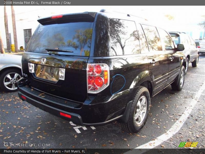 Formal Black / Gray 2008 Honda Pilot EX-L