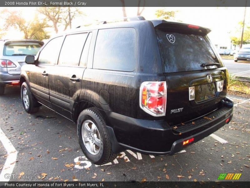 Formal Black / Gray 2008 Honda Pilot EX-L