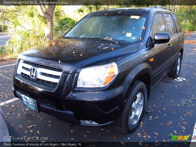 Formal Black / Gray 2008 Honda Pilot EX-L