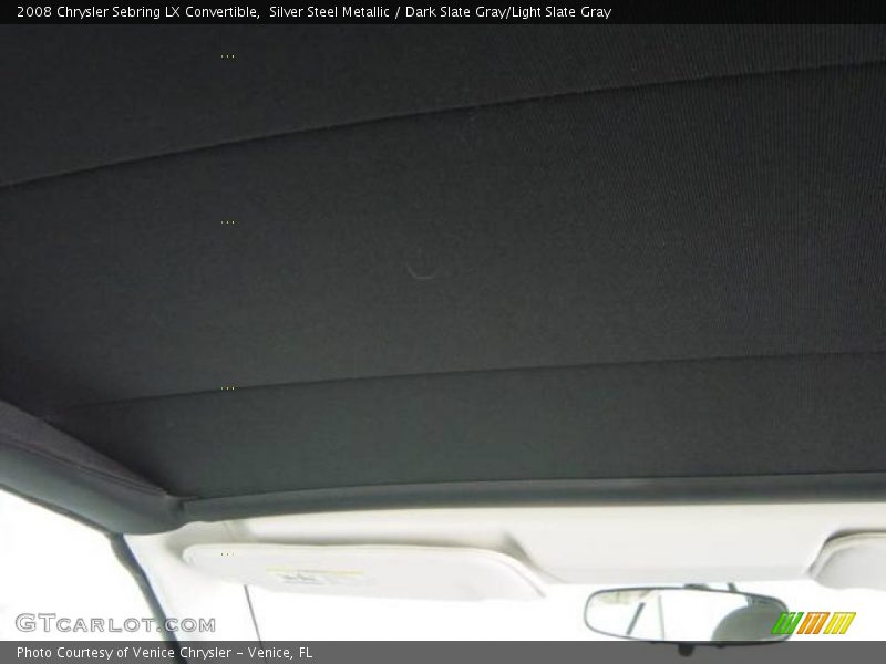 Silver Steel Metallic / Dark Slate Gray/Light Slate Gray 2008 Chrysler Sebring LX Convertible