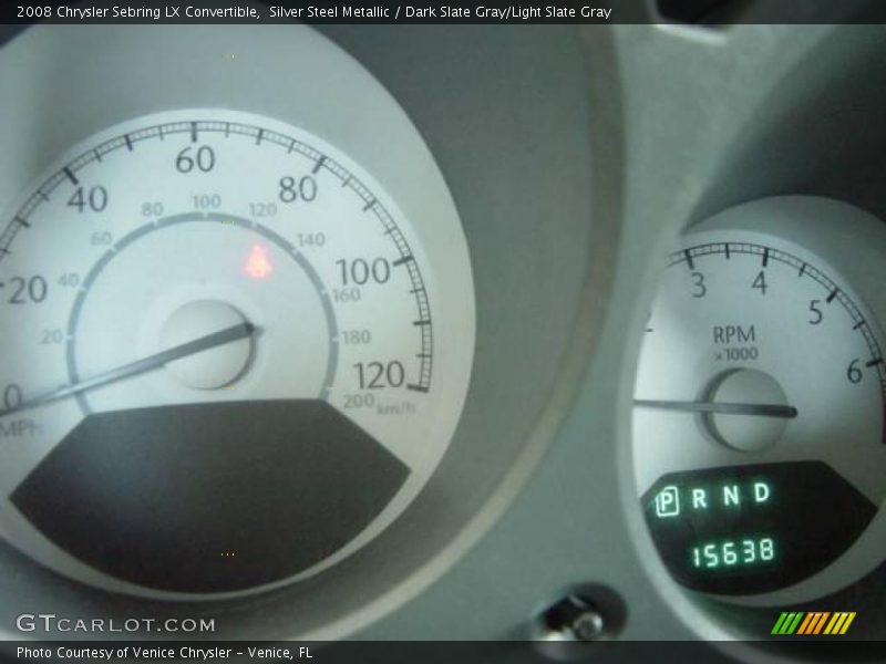 Silver Steel Metallic / Dark Slate Gray/Light Slate Gray 2008 Chrysler Sebring LX Convertible