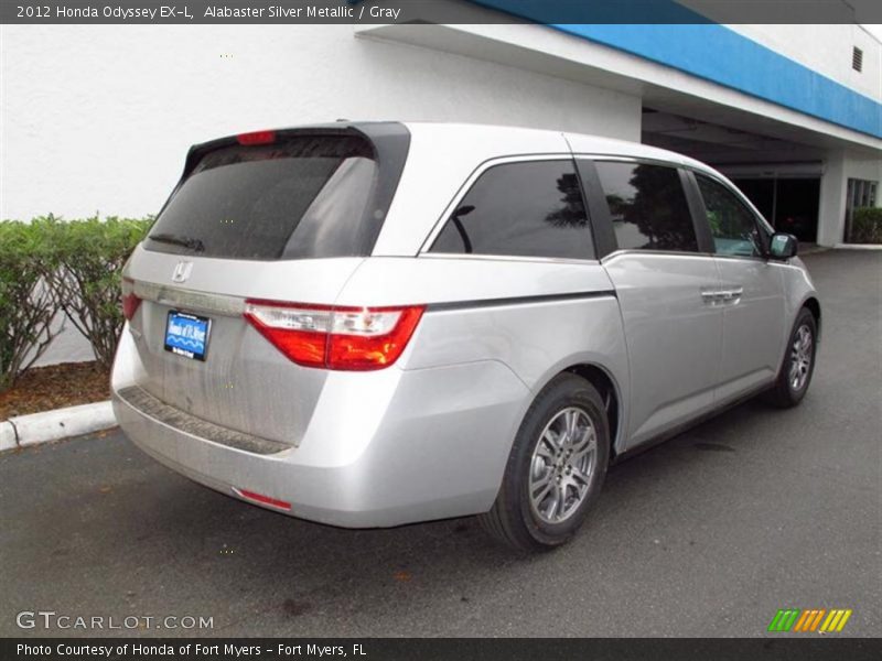 Alabaster Silver Metallic / Gray 2012 Honda Odyssey EX-L