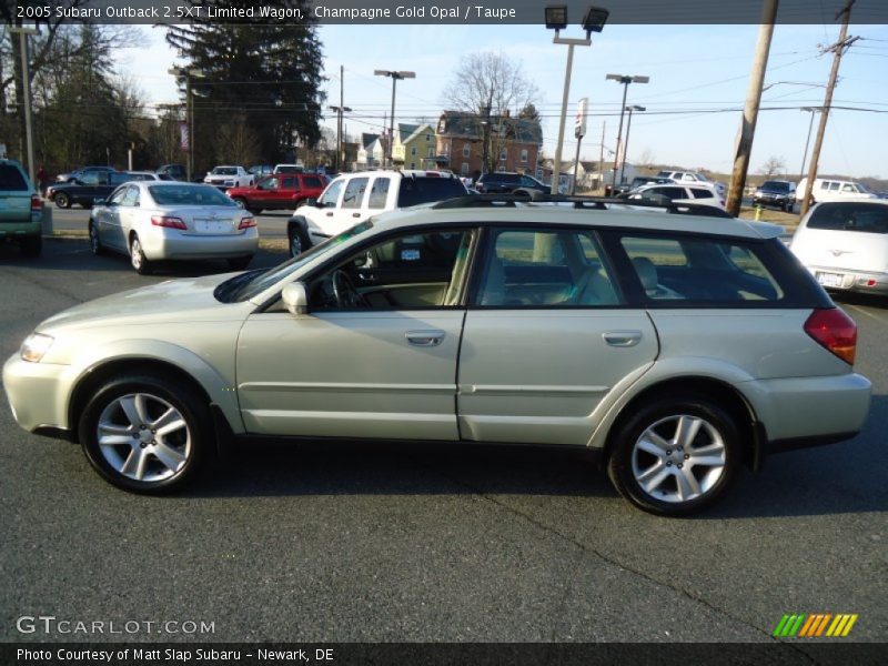 Champagne Gold Opal / Taupe 2005 Subaru Outback 2.5XT Limited Wagon