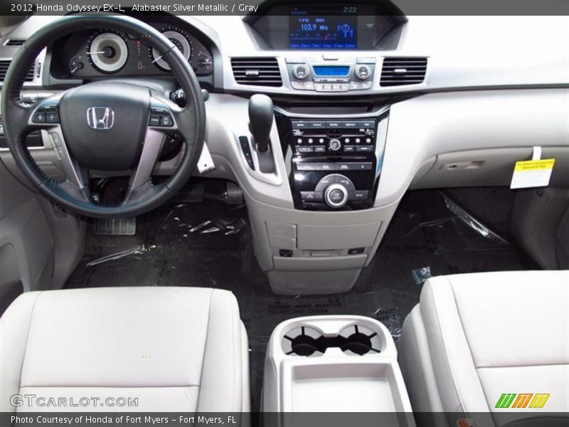 Alabaster Silver Metallic / Gray 2012 Honda Odyssey EX-L