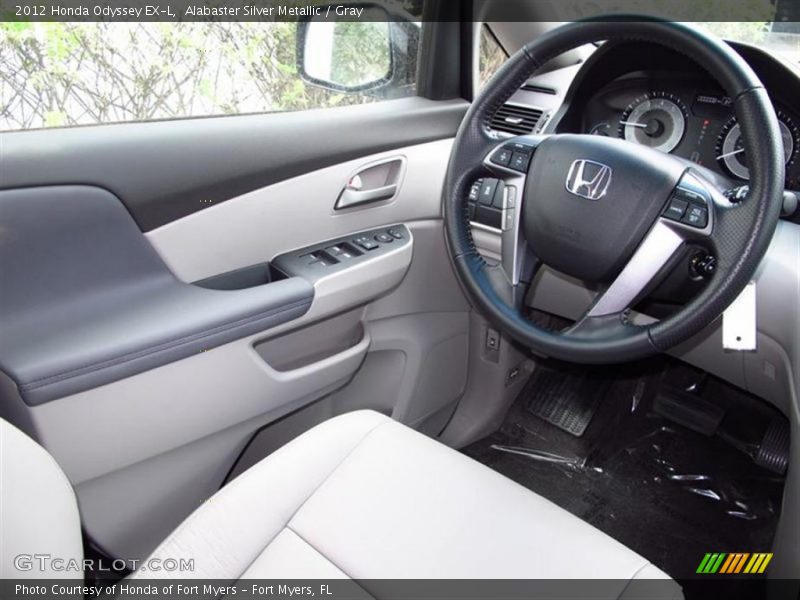 Alabaster Silver Metallic / Gray 2012 Honda Odyssey EX-L