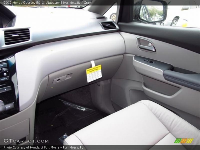 Alabaster Silver Metallic / Gray 2012 Honda Odyssey EX-L