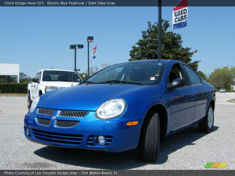 Electric Blue Pearlcoat / Dark Slate Gray 2004 Dodge Neon SXT