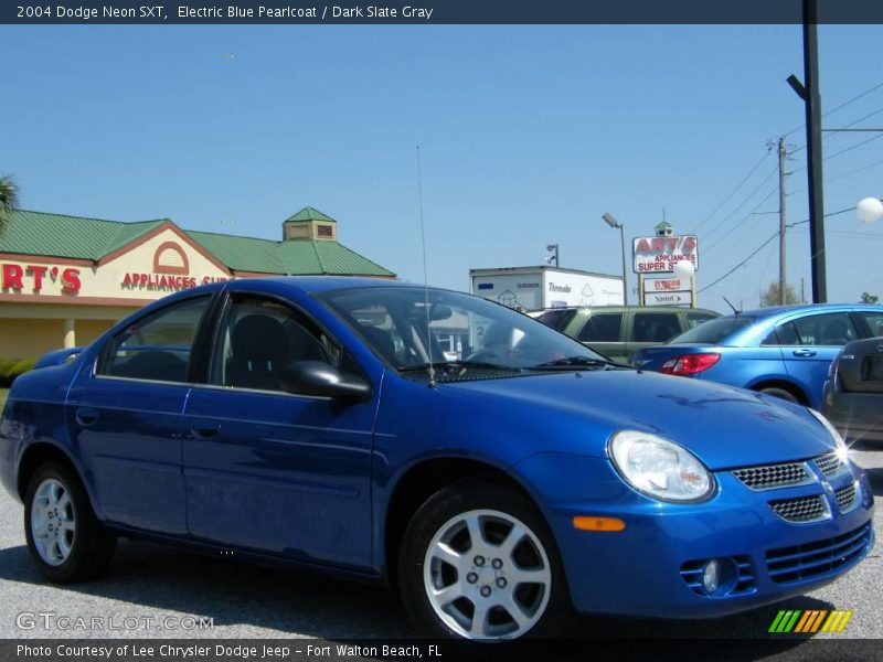 Electric Blue Pearlcoat / Dark Slate Gray 2004 Dodge Neon SXT
