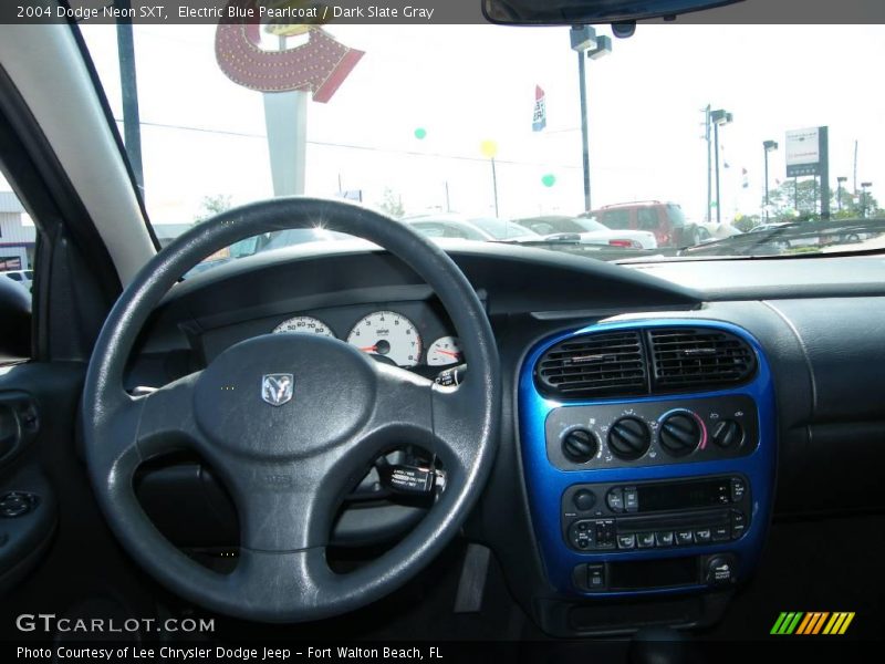 Electric Blue Pearlcoat / Dark Slate Gray 2004 Dodge Neon SXT