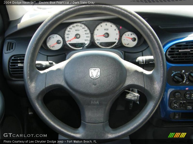 Electric Blue Pearlcoat / Dark Slate Gray 2004 Dodge Neon SXT