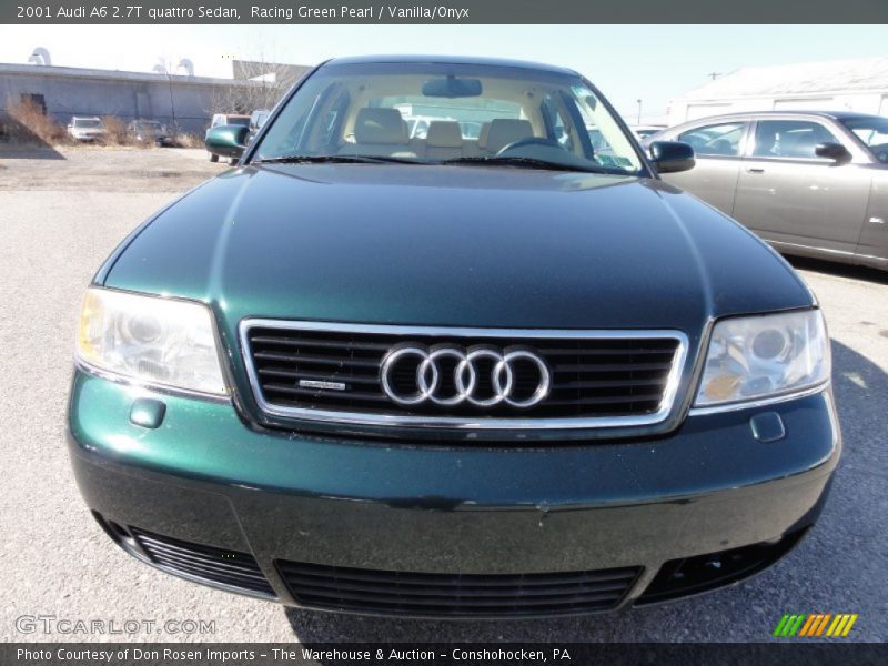 Racing Green Pearl / Vanilla/Onyx 2001 Audi A6 2.7T quattro Sedan
