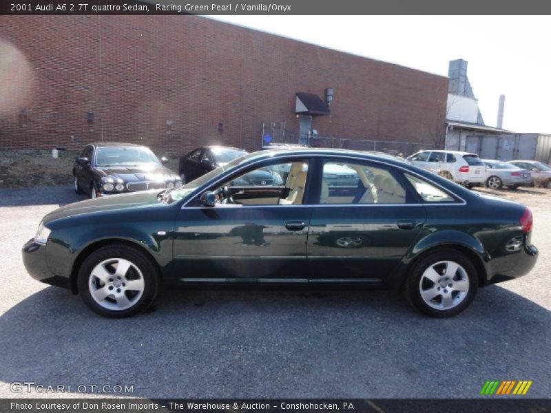 Racing Green Pearl / Vanilla/Onyx 2001 Audi A6 2.7T quattro Sedan