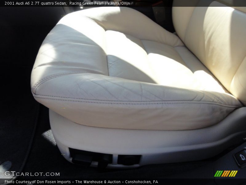 Racing Green Pearl / Vanilla/Onyx 2001 Audi A6 2.7T quattro Sedan