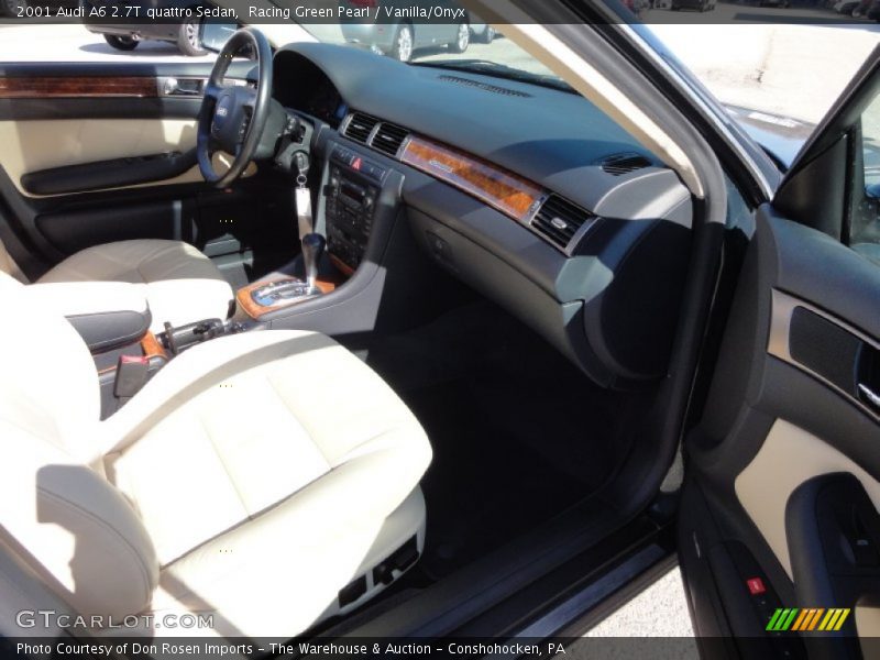 Racing Green Pearl / Vanilla/Onyx 2001 Audi A6 2.7T quattro Sedan