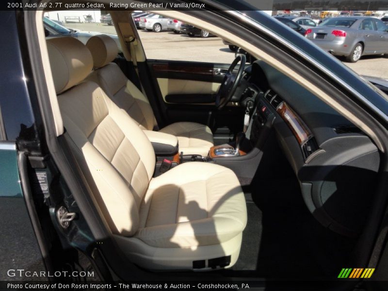 Racing Green Pearl / Vanilla/Onyx 2001 Audi A6 2.7T quattro Sedan