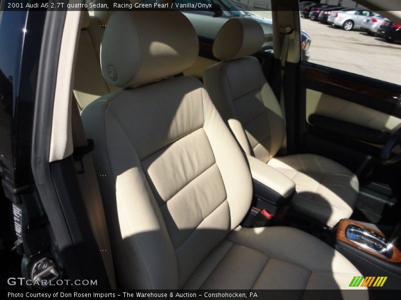Racing Green Pearl / Vanilla/Onyx 2001 Audi A6 2.7T quattro Sedan