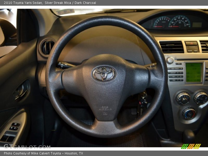 Silver Streak Mica / Dark Charcoal 2010 Toyota Yaris Sedan