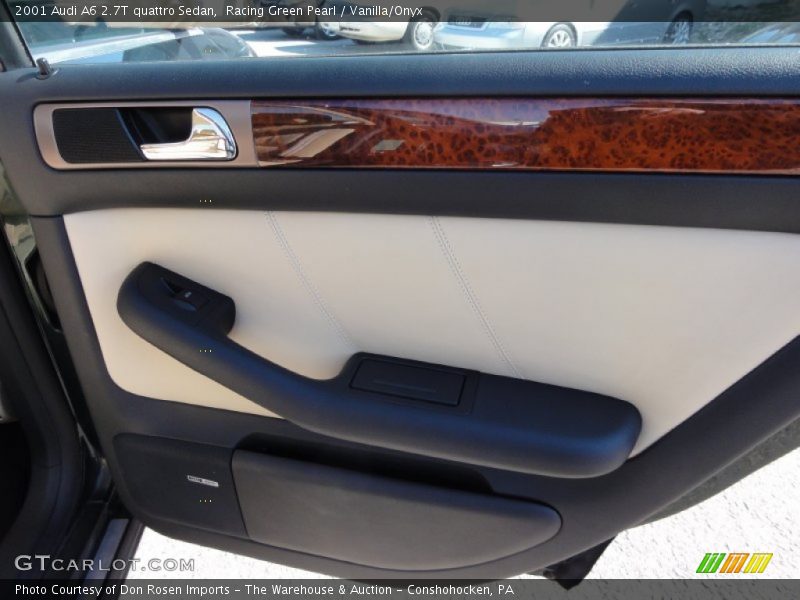 Racing Green Pearl / Vanilla/Onyx 2001 Audi A6 2.7T quattro Sedan