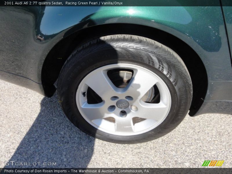 Racing Green Pearl / Vanilla/Onyx 2001 Audi A6 2.7T quattro Sedan