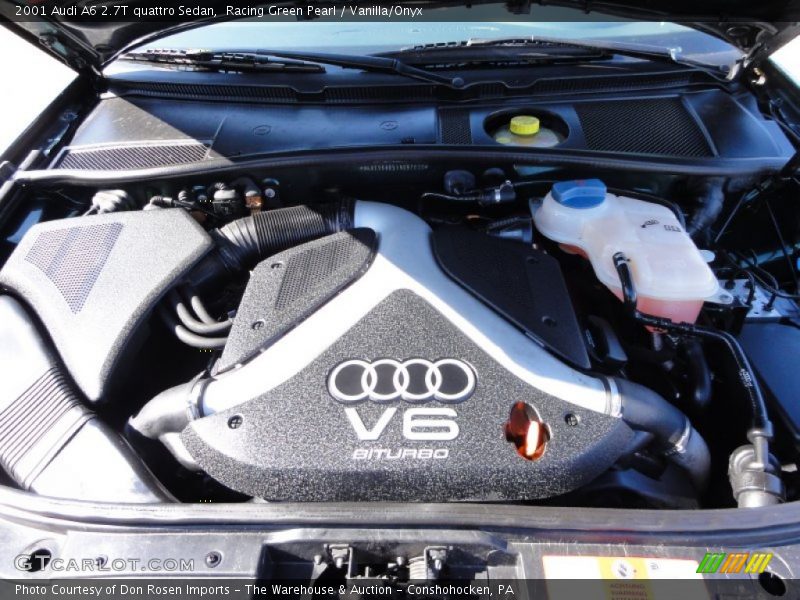 Racing Green Pearl / Vanilla/Onyx 2001 Audi A6 2.7T quattro Sedan