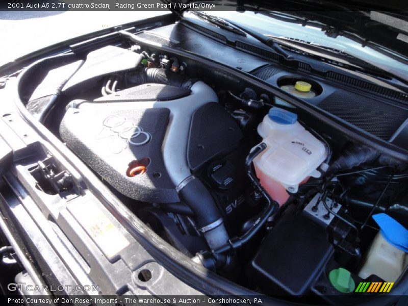 Racing Green Pearl / Vanilla/Onyx 2001 Audi A6 2.7T quattro Sedan