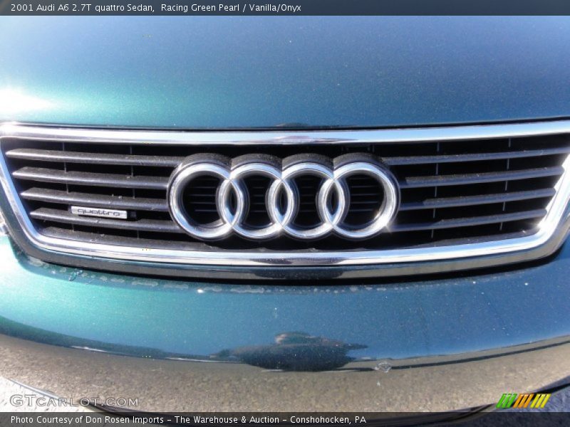 Racing Green Pearl / Vanilla/Onyx 2001 Audi A6 2.7T quattro Sedan
