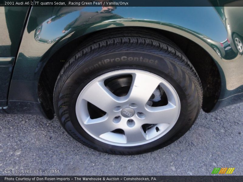 Racing Green Pearl / Vanilla/Onyx 2001 Audi A6 2.7T quattro Sedan