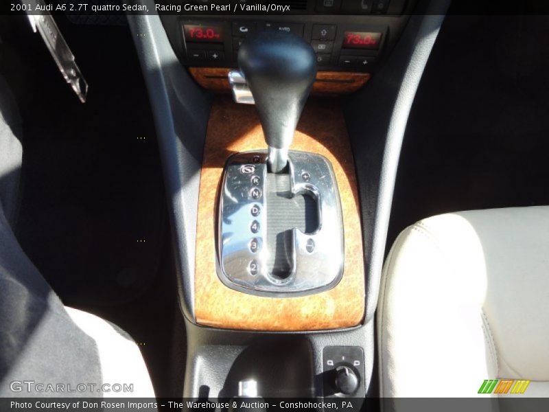 Racing Green Pearl / Vanilla/Onyx 2001 Audi A6 2.7T quattro Sedan