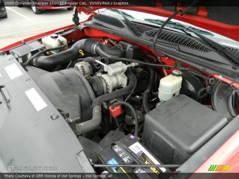 Victory Red / Graphite 2000 Chevrolet Silverado 1500 LS Regular Cab
