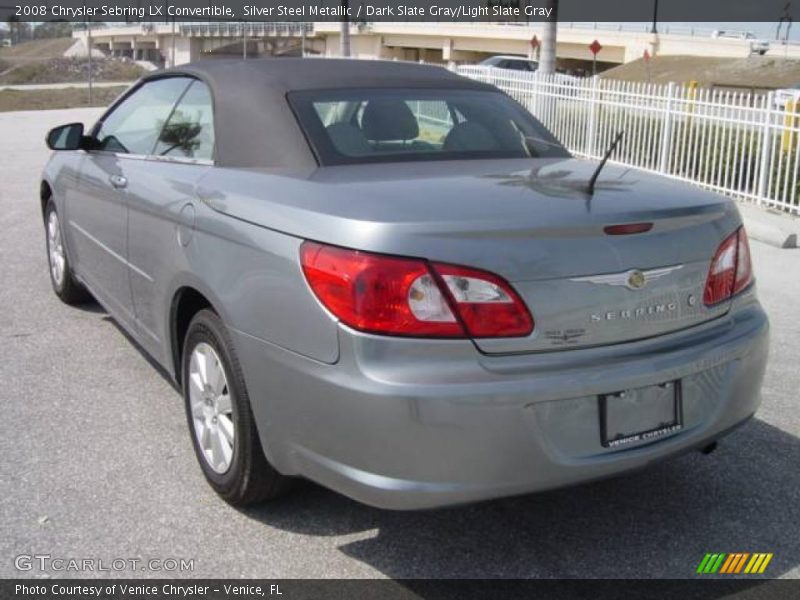 Silver Steel Metallic / Dark Slate Gray/Light Slate Gray 2008 Chrysler Sebring LX Convertible